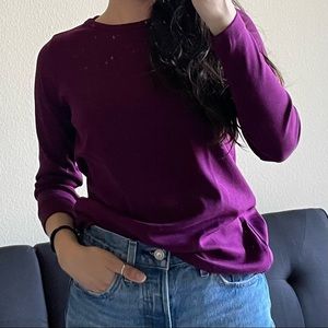 Plum Long Sleeve Shirt- Sz: Petite Small